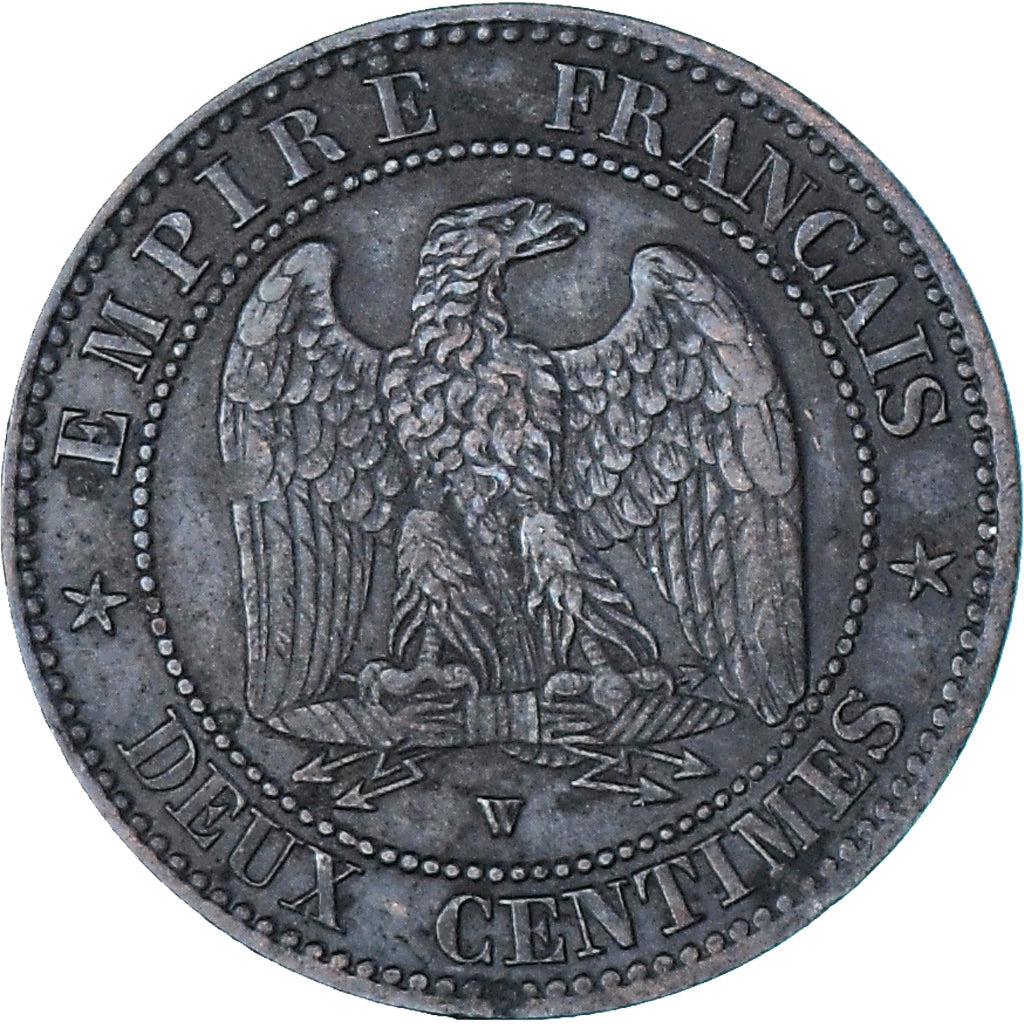 Munten, Frankrijk, Napoleon III, Napoléon III, 2 Centimes, 1857, Lille, PR