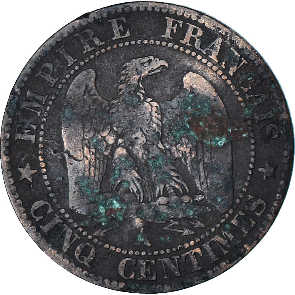 Coin, France, Napoleon III, Napoléon III, 5 Centimes, 1853, Paris, VG(8-10)