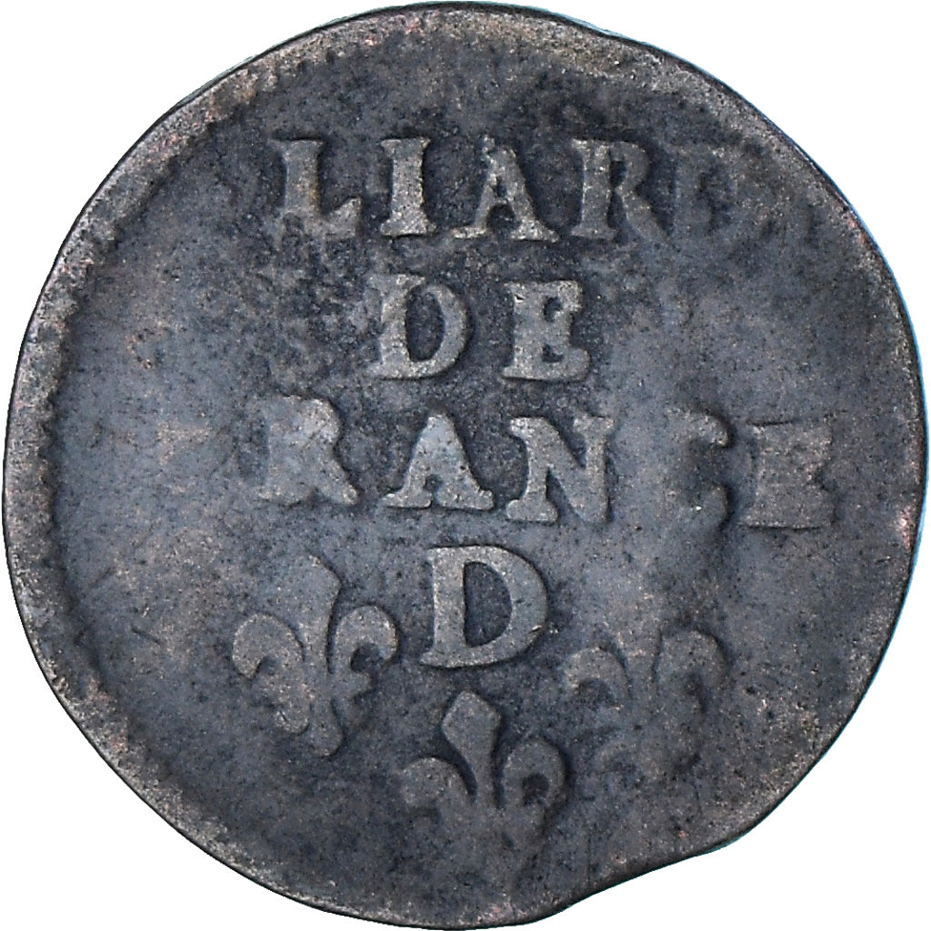 Coin, France, Louis XIV, Liard de France au buste juvénile, deuxième type