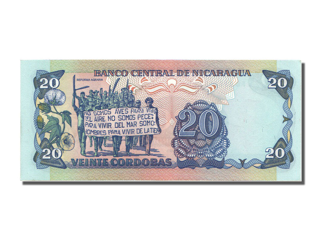 Banknote, Nicaragua, 20 Cordobas, 1985, UNC(65-70)