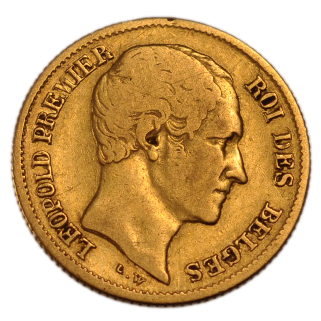 Belgium, 10 Francs, 1850, Brussels, KM #18, VF(30-35), Gold, 3.10