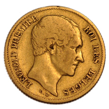 Belgium, 10 Francs, 1850, Brussels, KM #18, VF(30-35), Gold, 3.10