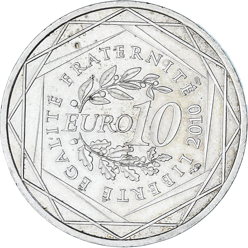 Coin, France, 10 Euro, 2010, Paris, MS(63), Silver, KM:1665