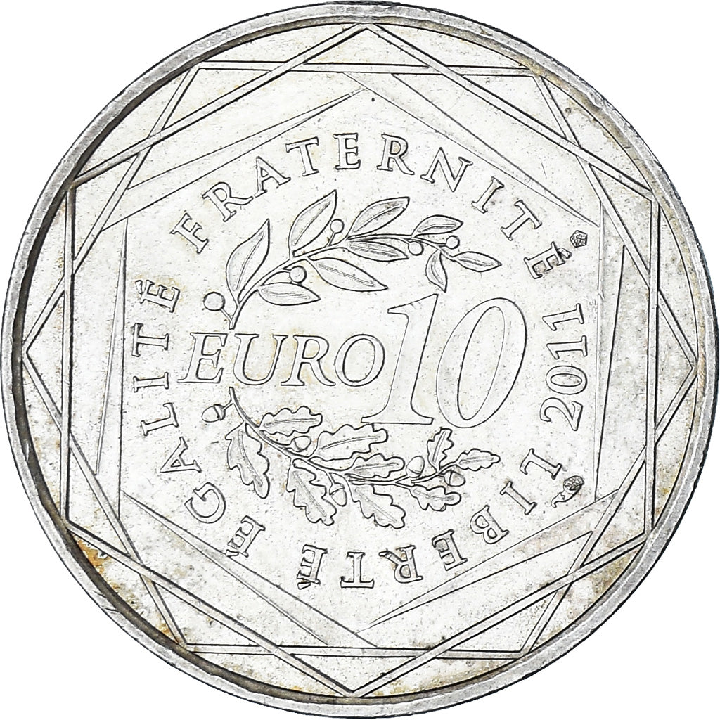 Coin, France, 10 Euro, 2011, Paris, MS(63), Silver, KM:1745