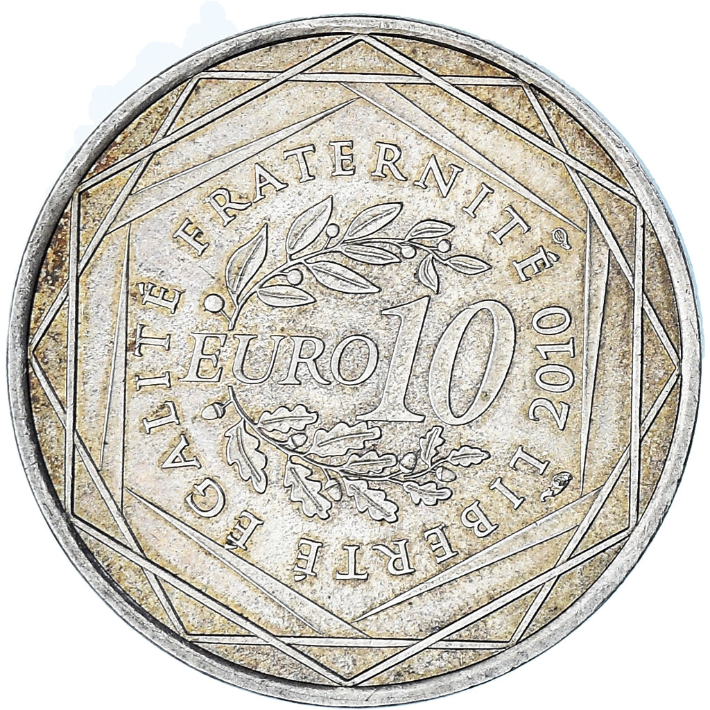 Coin, France, 10 Euro, 2010, Paris, AU(55-58), Silver, KM:1664