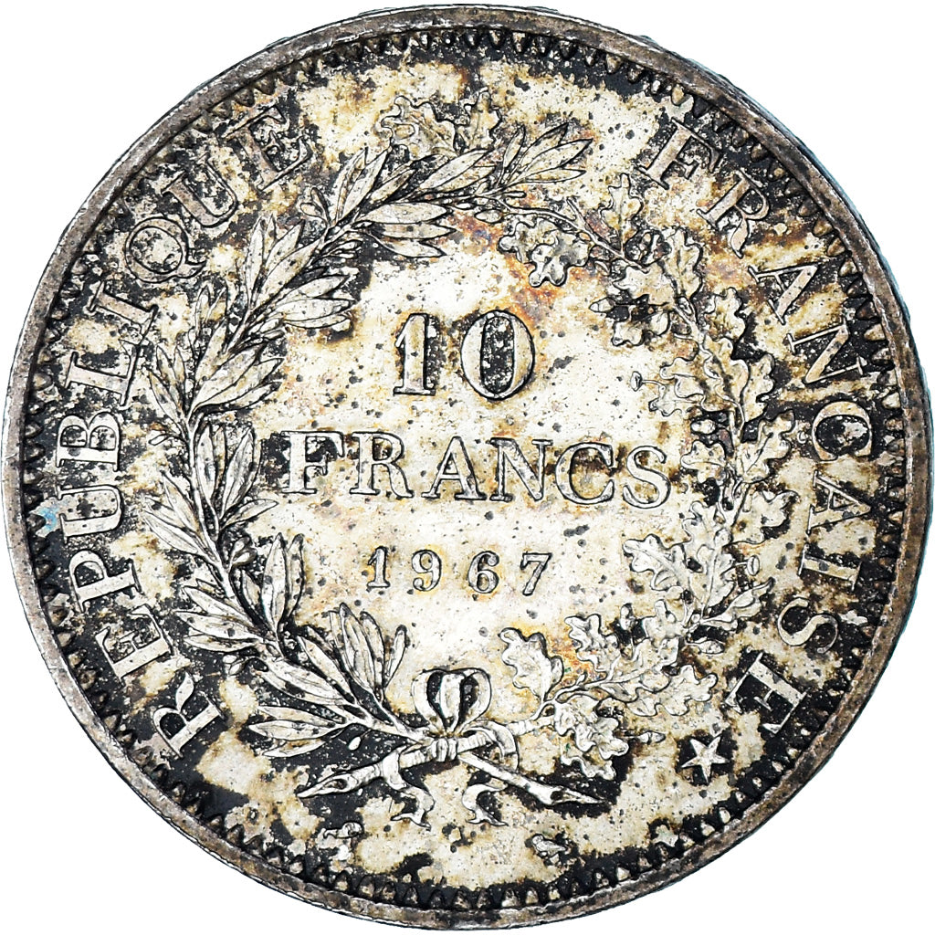 Coin, France, Hercule, 10 Francs, 1967, Paris, VF(20-25), Silver, KM:932