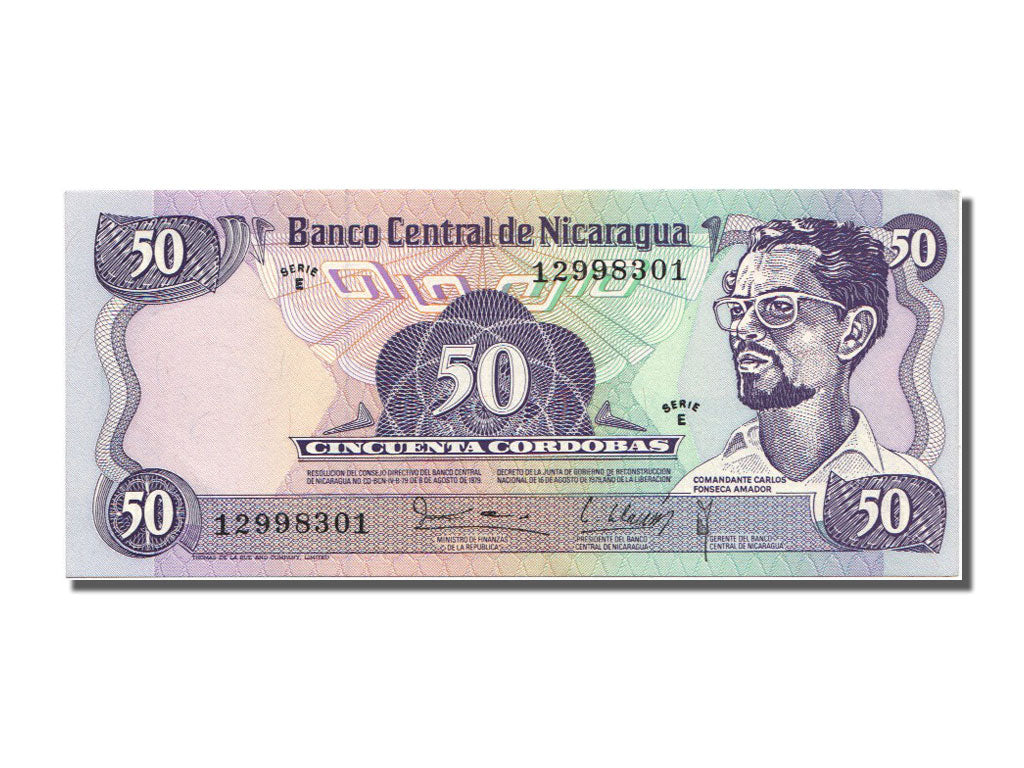 Nicaragua, 50 Córdobas, 1979, KM #136, UNC(65-70), E