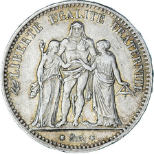 Coin, France, Hercule, 5 Francs, 1878, Bordeaux, EF(40-45), Silver, KM:820.2