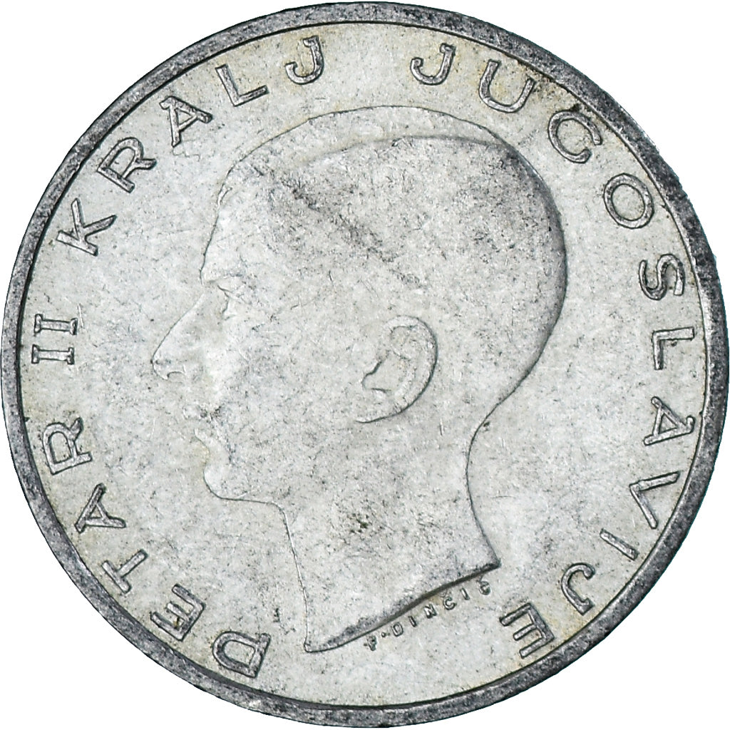 Moneta, Jugosławia, Petar II, 20 Dinara, 1938, AU(55-58), Srebro, KM:23