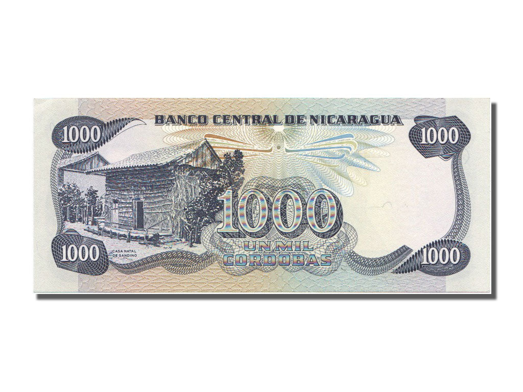 Nicaragua, 1000 Córdobas, 1985, KM #145b, UNC(65-70), G