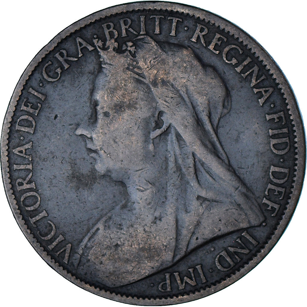 Coin, Great Britain, Victoria, Penny, 1900, VF(20-25), Bronze, KM:790