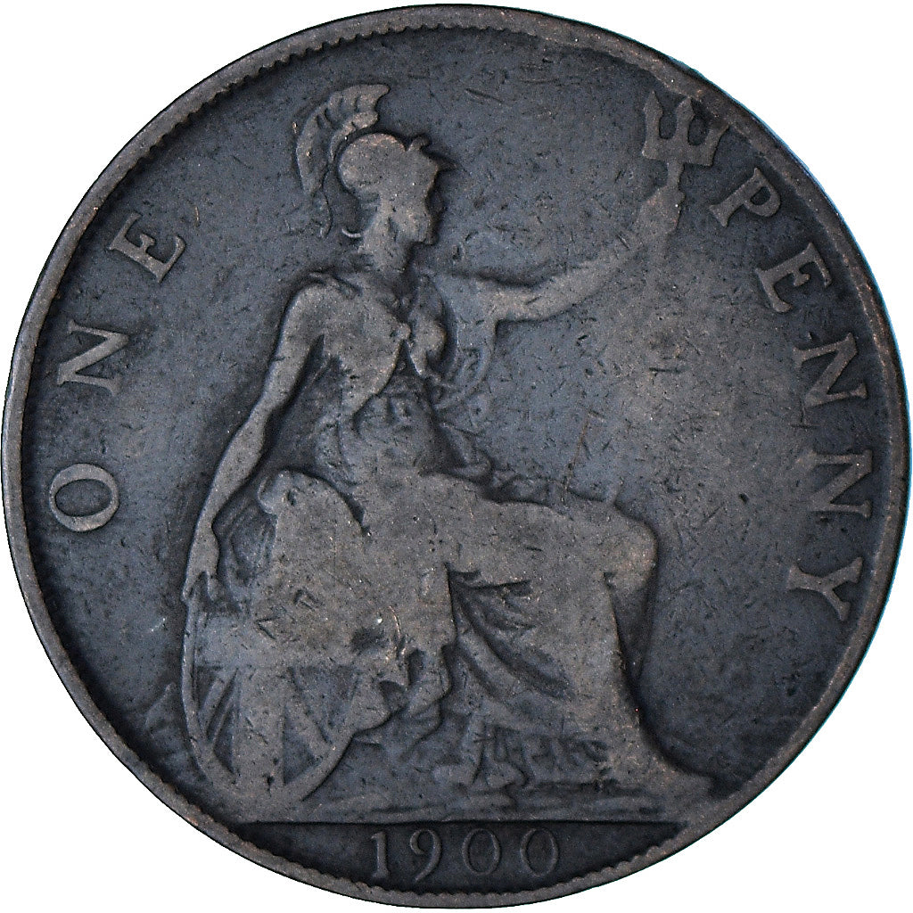 Coin, Great Britain, Victoria, Penny, 1900, VF(20-25), Bronze, KM:790