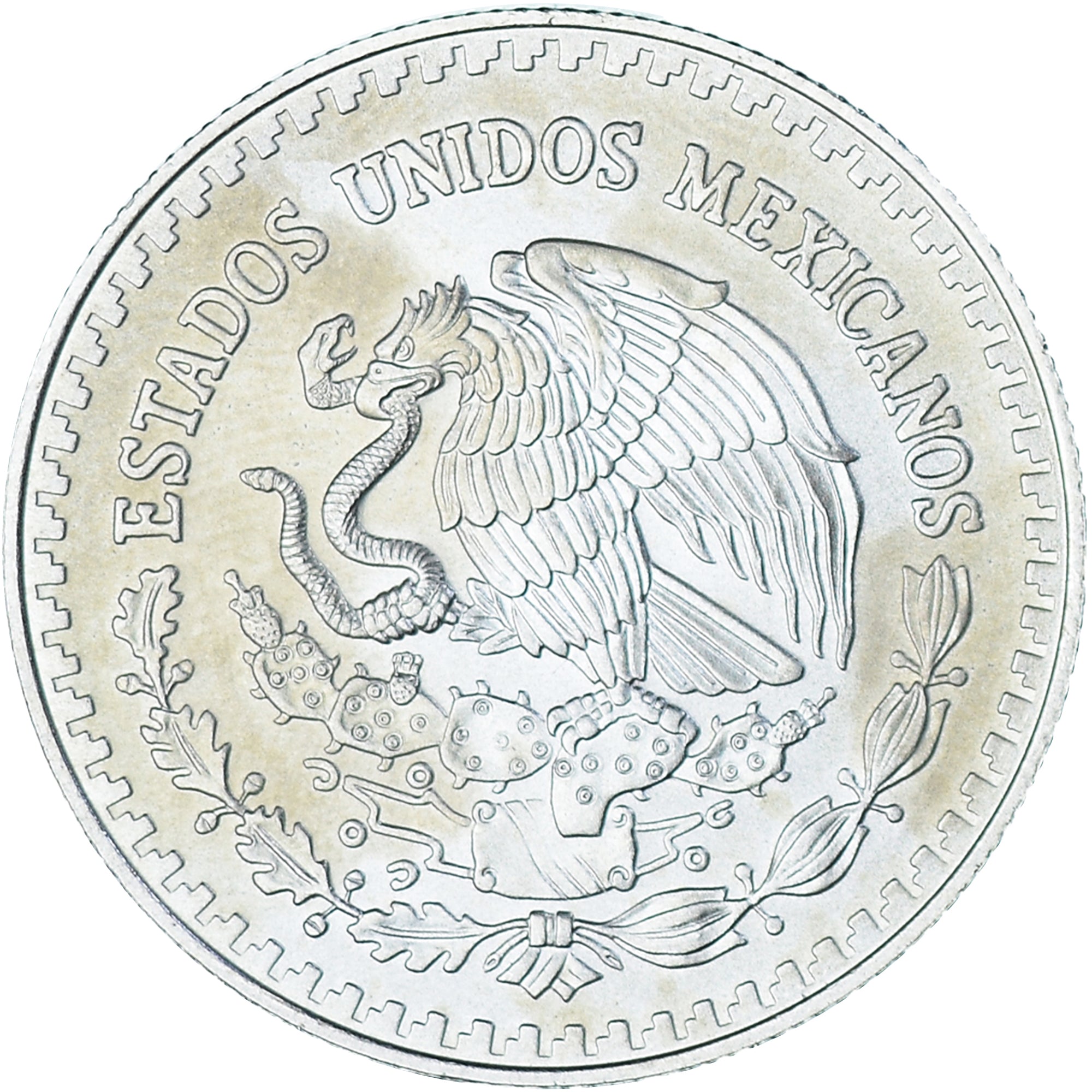 Coin, Mexico, 1/2 Onza, 1/2 Troy Ounce of Silver, 2013, Mexico City, MS(60-62)
