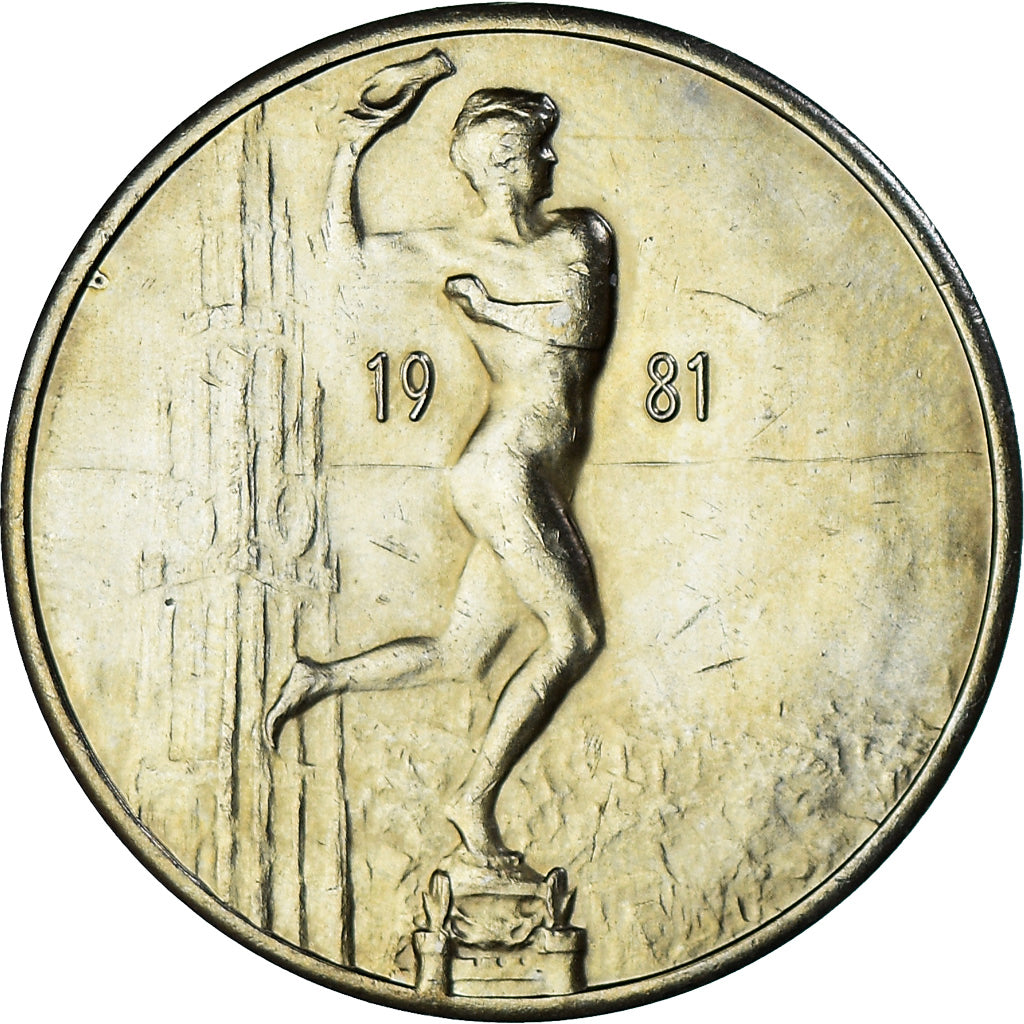Belgio, ficha, 1981, SPL-, Rame-nichel