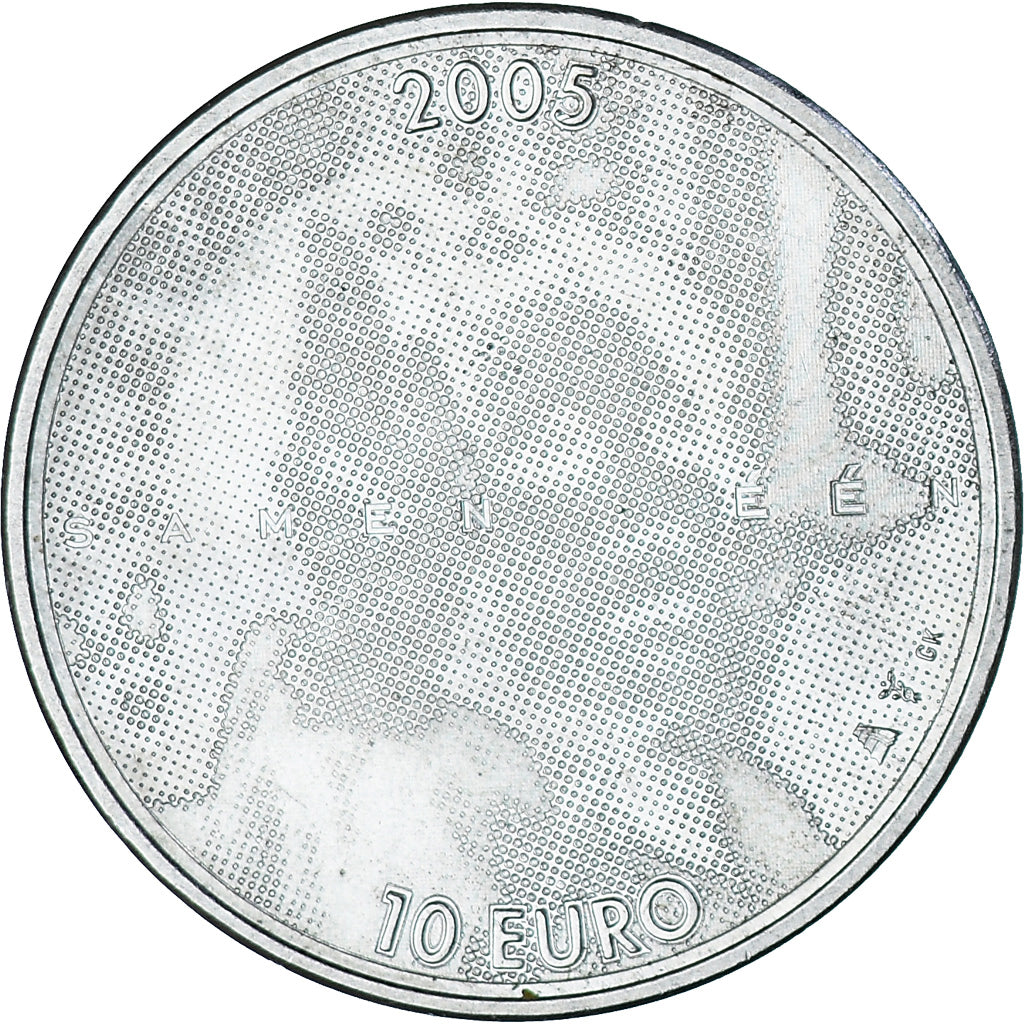 Munten, Nederland, Beatrix, 10 Euro, 2005, Utrecht, UNC-, Zilver, KM:261