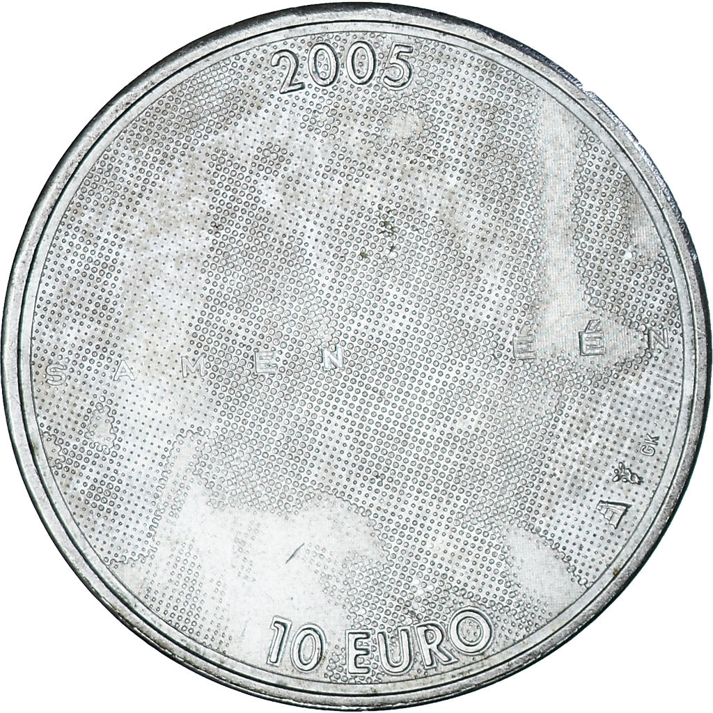 Munten, Nederland, Beatrix, 10 Euro, 2005, Utrecht, PR, Zilver, KM:261