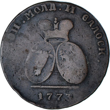 Coin, MOLDAVIA & WALLACHEA, 2 Para 3 Kopeck, 1773, VF(20-25), Bronze, KM:3