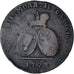Coin, MOLDAVIA & WALLACHEA, 2 Para 3 Kopeck, 1773, VF(20-25), Bronze, KM:3