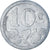 Moeda, França, 10 Centimes, 1921, AU(50-53), Alumínio