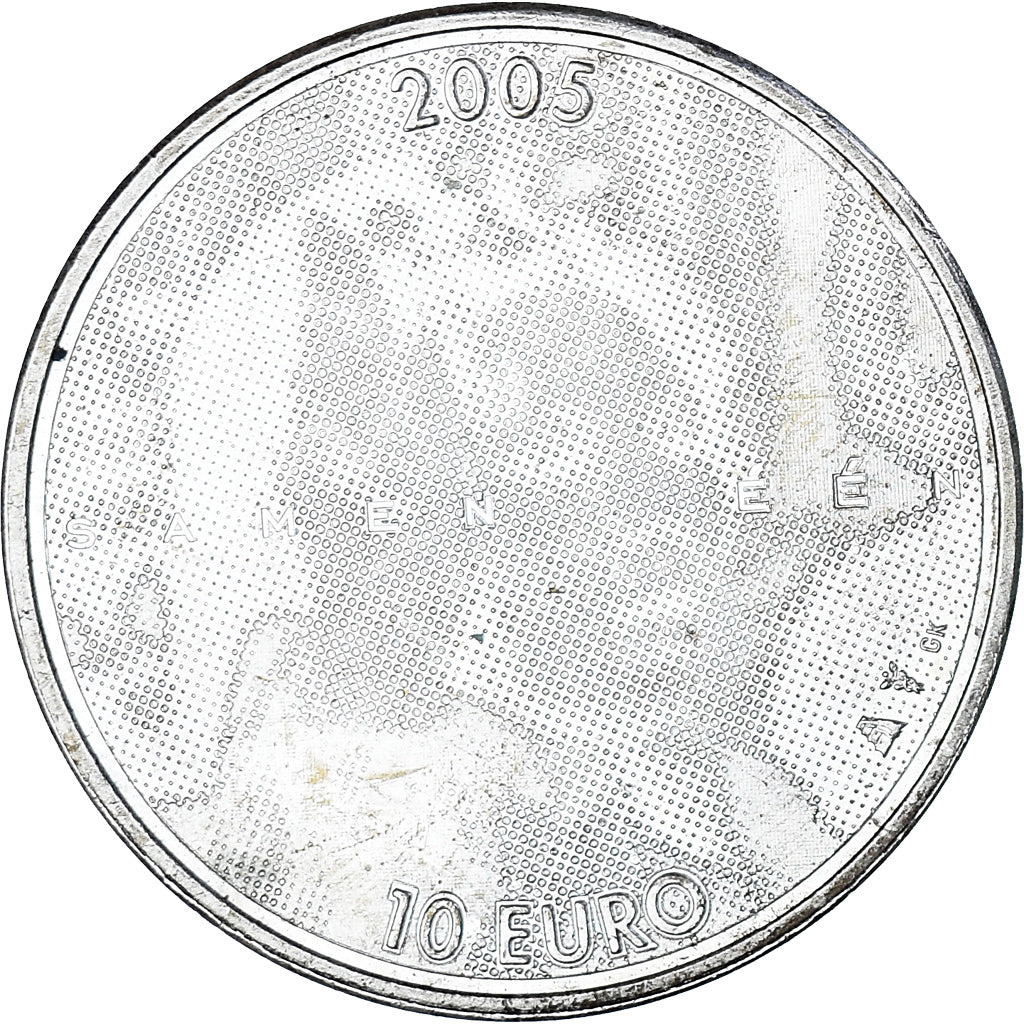 Munten, Nederland, Beatrix, 10 Euro, 2005, Utrecht, PR, Zilver, KM:261