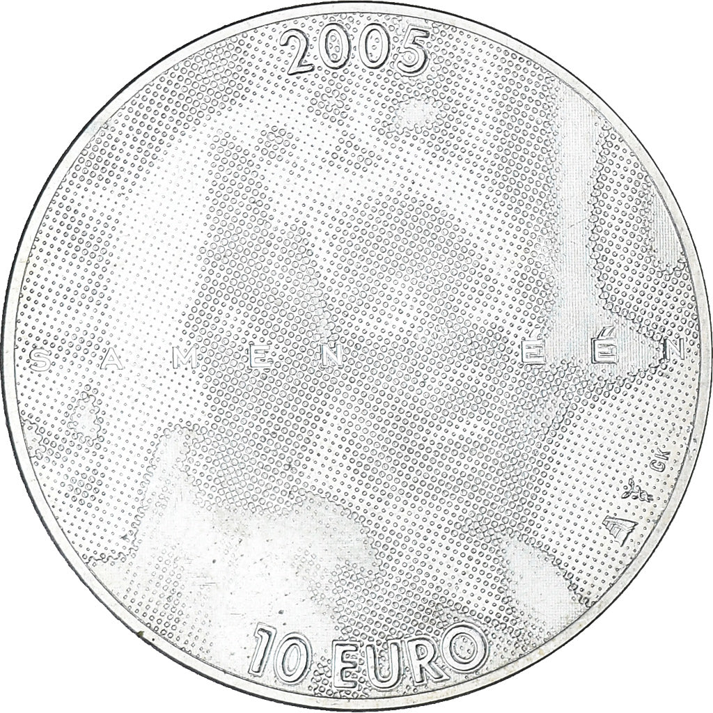 Munten, Nederland, Beatrix, 10 Euro, 2005, Utrecht, PR, Zilver, KM:261