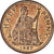 Royaume-Uni, 1/2 Penny, 1987, SUP, Bronze