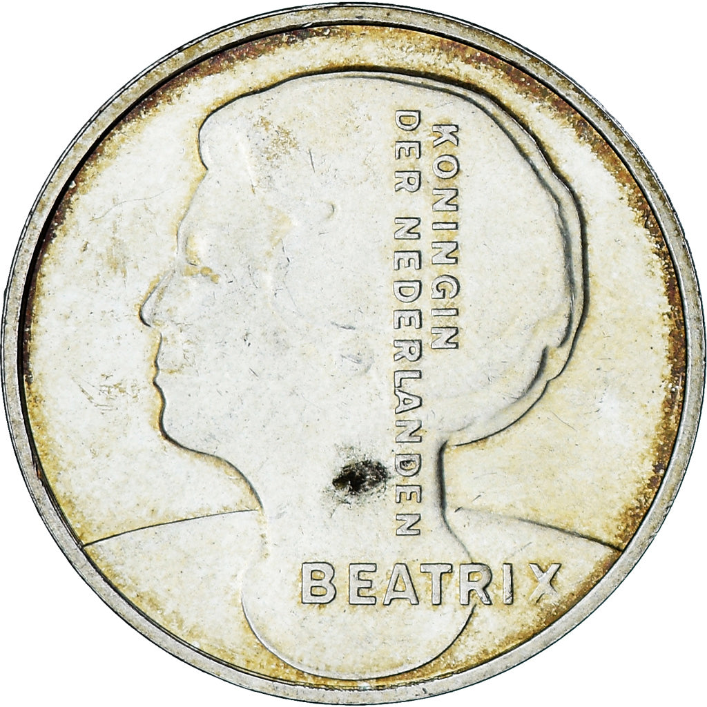 Munten, Nederland, Beatrix, 10 Gulden, 1996, Utrecht, ZF+, Zilver, KM:223