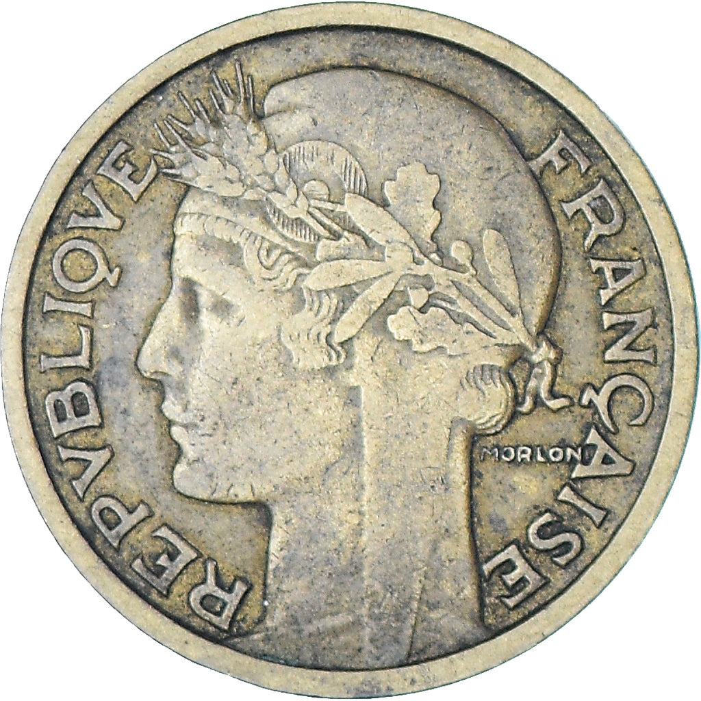 Monnaie, France, Morlon, Franc, 1935, TTB, Bronze-Aluminium, KM:885