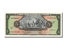 Banknote, El Salvador, 5 Colones, 1988, 1988-03-17, UNC(65-70)