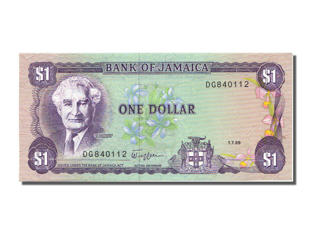 Jamaica, 1 Dollar, 1989, 1989-07-01, UNC(65-70), DG