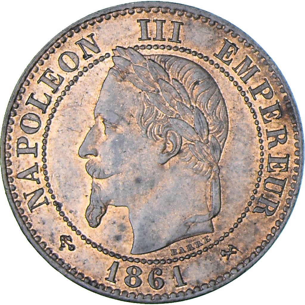 Moneda, Francia, Napoleon III, Napoléon III, 2 Centimes, 1861, Bordeaux, EBC