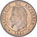 Munten, Frankrijk, Napoleon III, Napoléon III, 2 Centimes, 1861, Bordeaux, PR