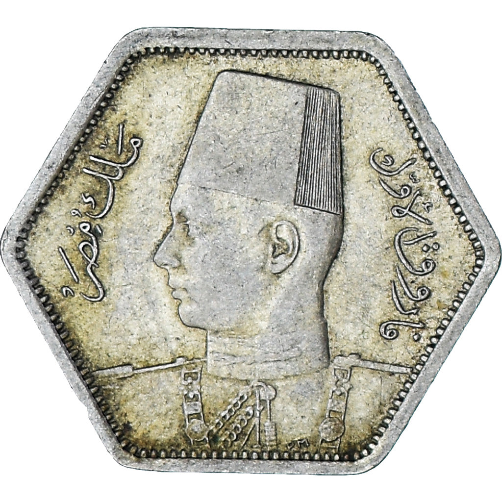 Moneta, Egitto, Farouk, 2 Piastres, 1944, British Royal Mint, SPL-, Argento