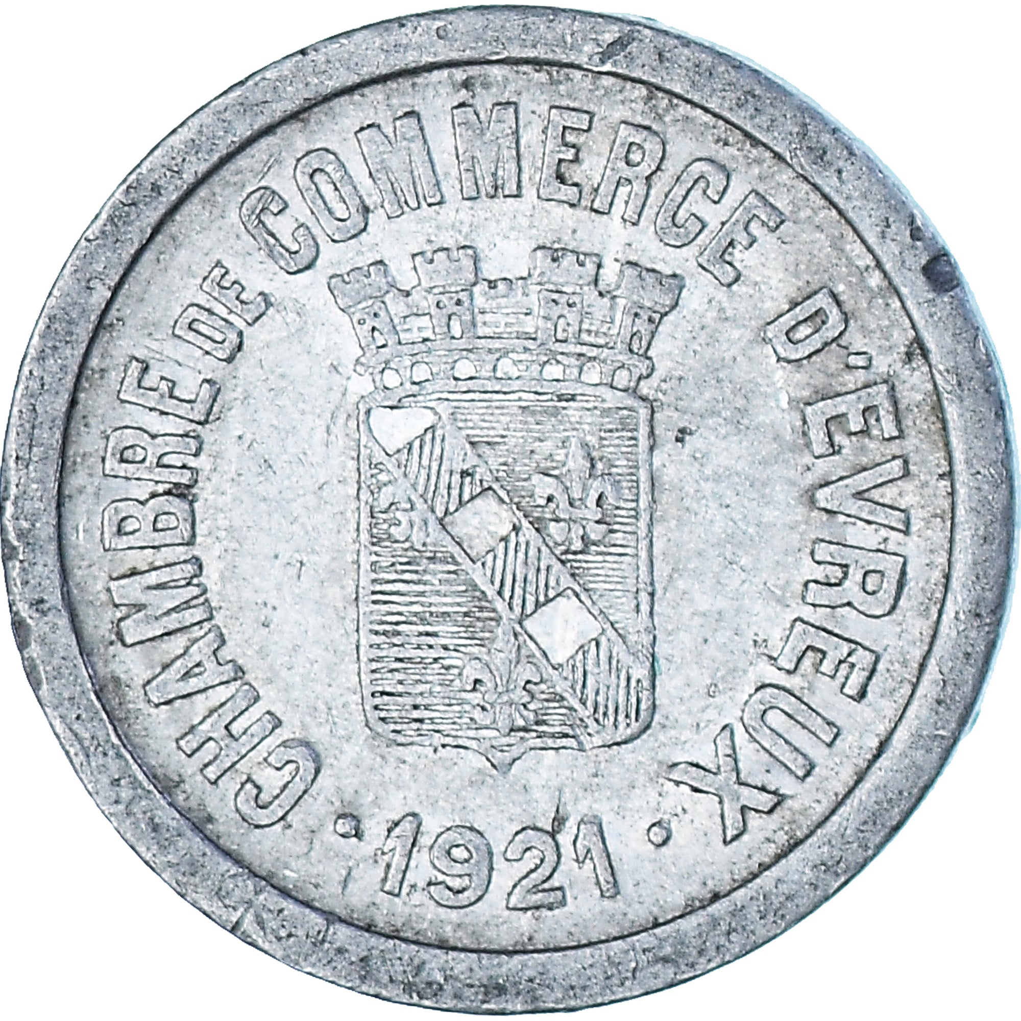 Moneta, Francia, 10 Centimes, 1921, BB, Alluminio