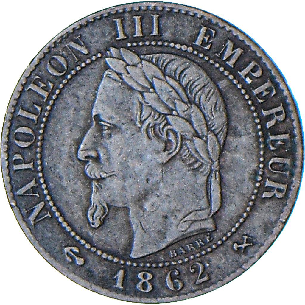 Monnaie, France, Napoleon III, Napoléon III, Centime, 1862, Bordeaux, TTB