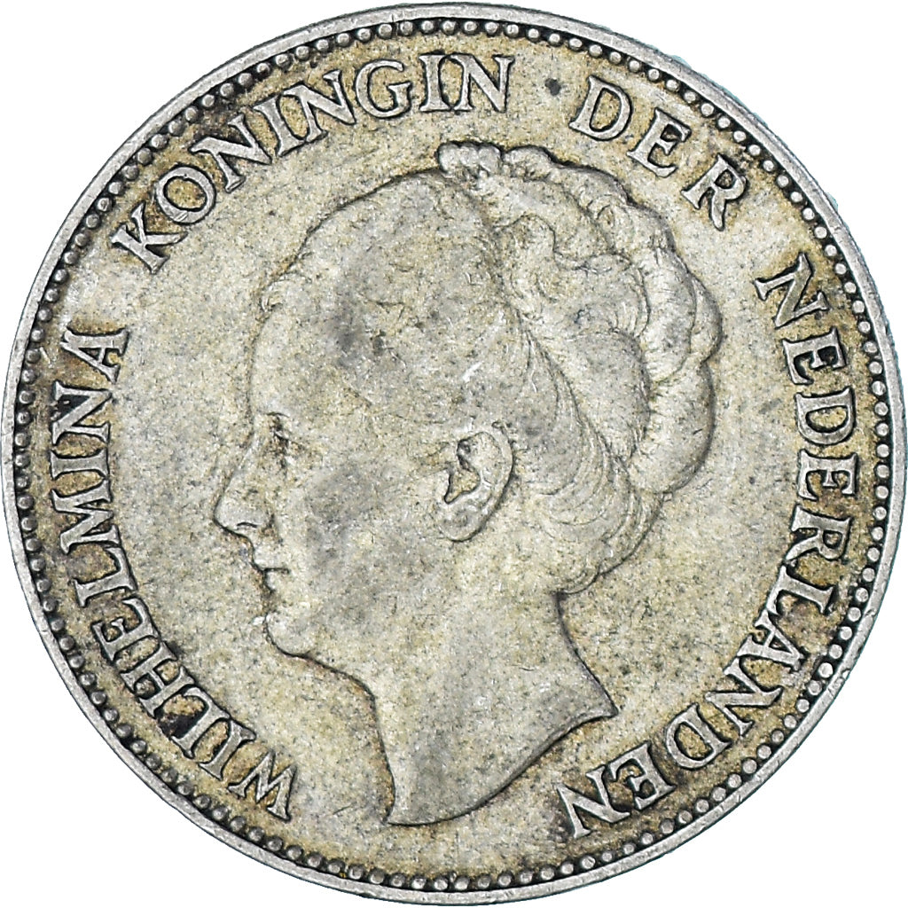 Coin, Netherlands, Wilhelmina I, Gulden, 1931, Utrecht, EF(40-45), Silver