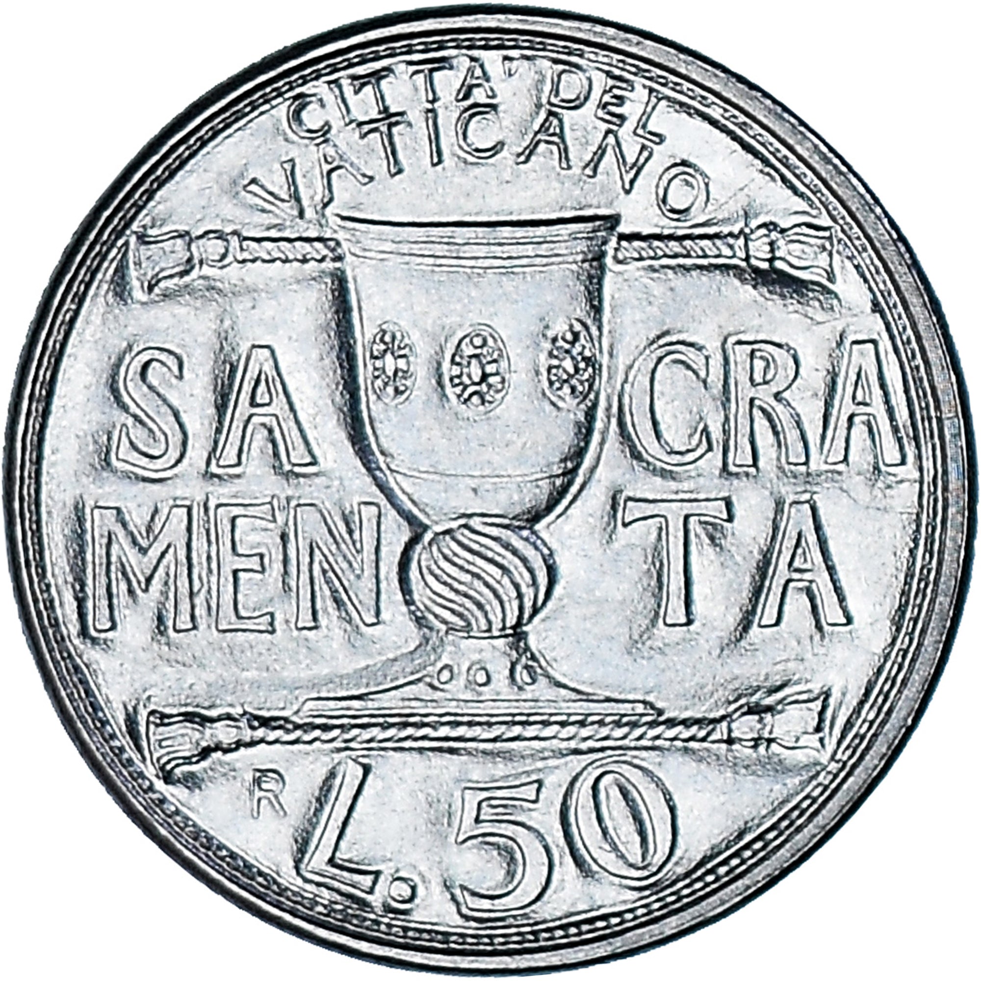 Moneda, CIUDAD DEL VATICANO, John Paul II, 50 Lire, 1993, SC, Acero inoxidable