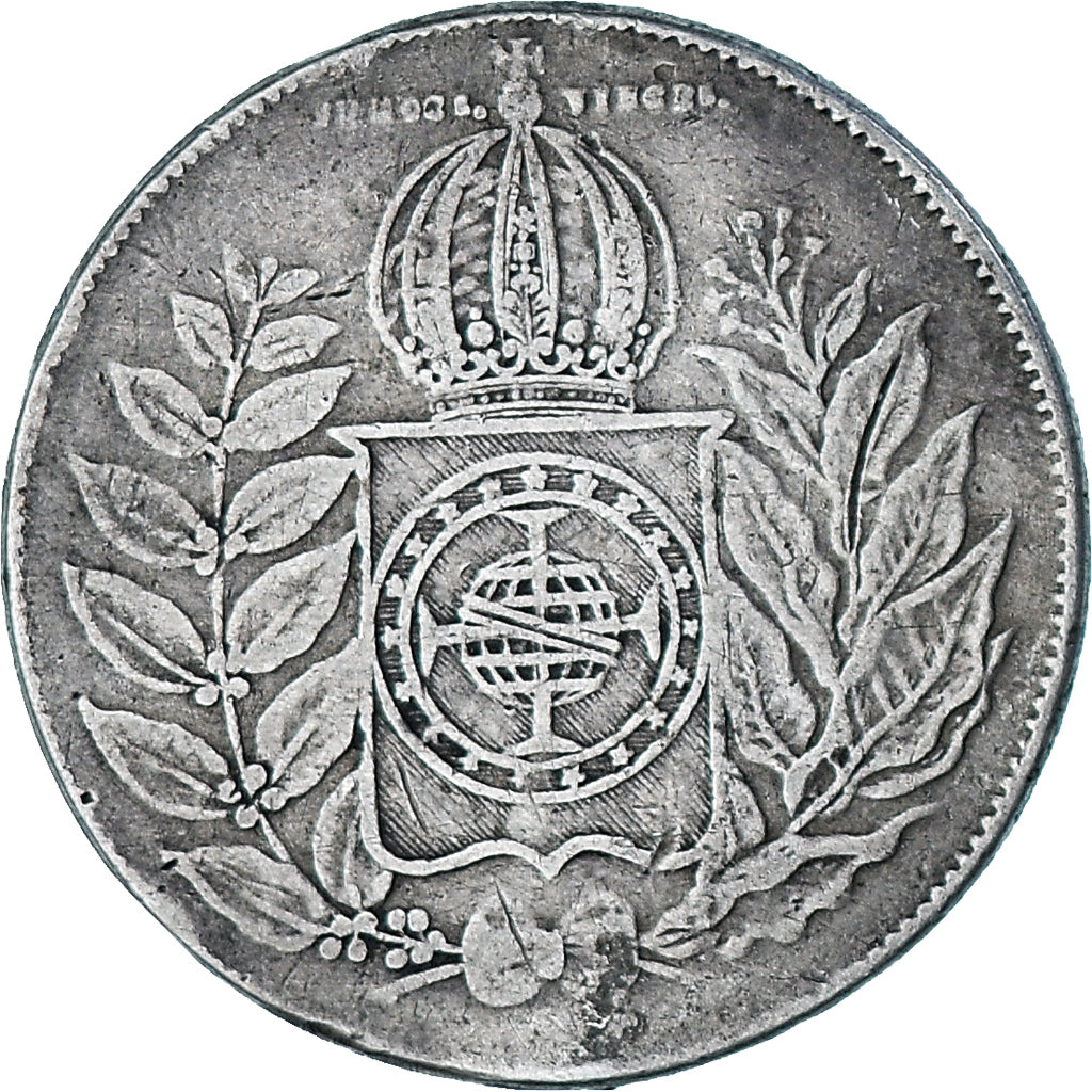 Münze, Brasilien, Pedro II, 500 Reis, 1852, SS, Silber, KM:458