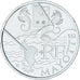 Moneta, Francja, 10 Euro, 2011, MS(63), Srebro