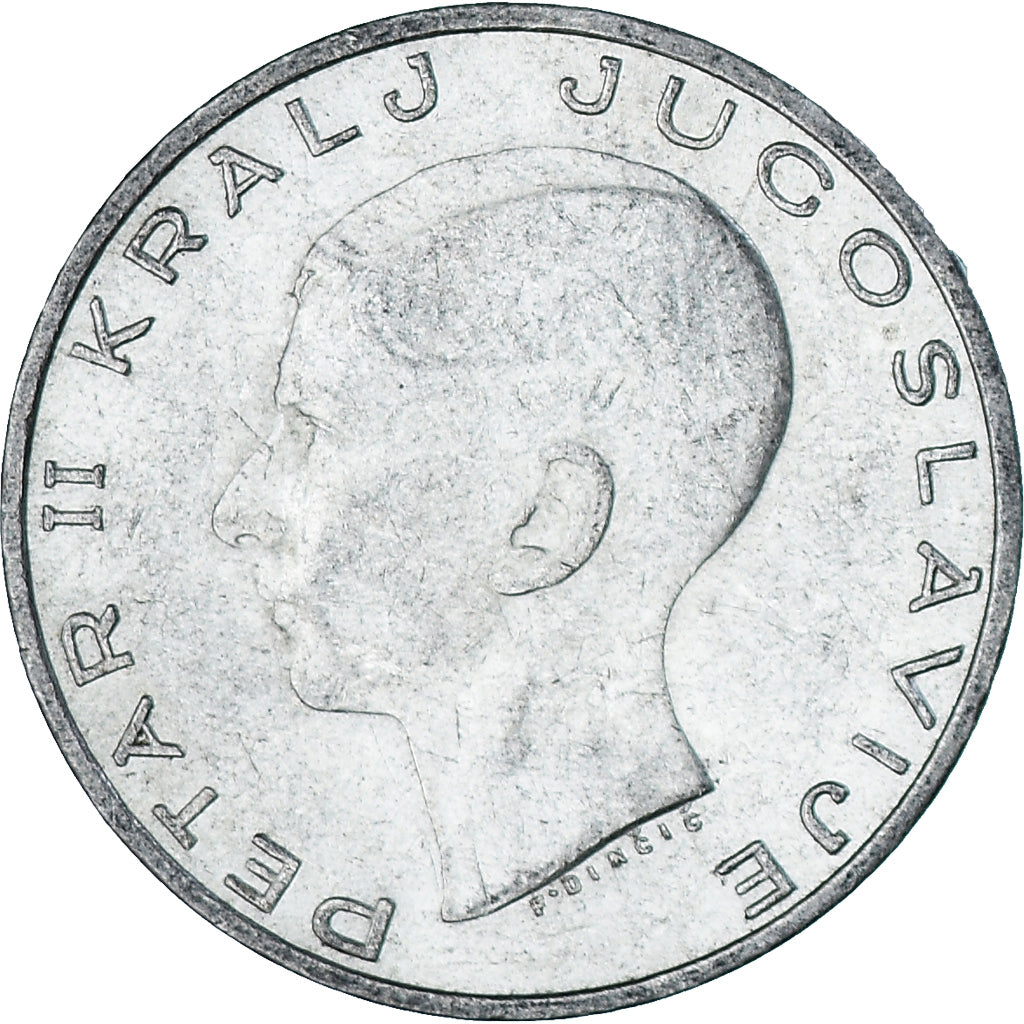 Monnaie, Yougoslavie, Petar II, 20 Dinara, 1938, TTB+, Argent, KM:23