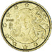 Coin, Italy, 10 Euro Cent, 2002, Rome, EF(40-45), Brass, KM:213
