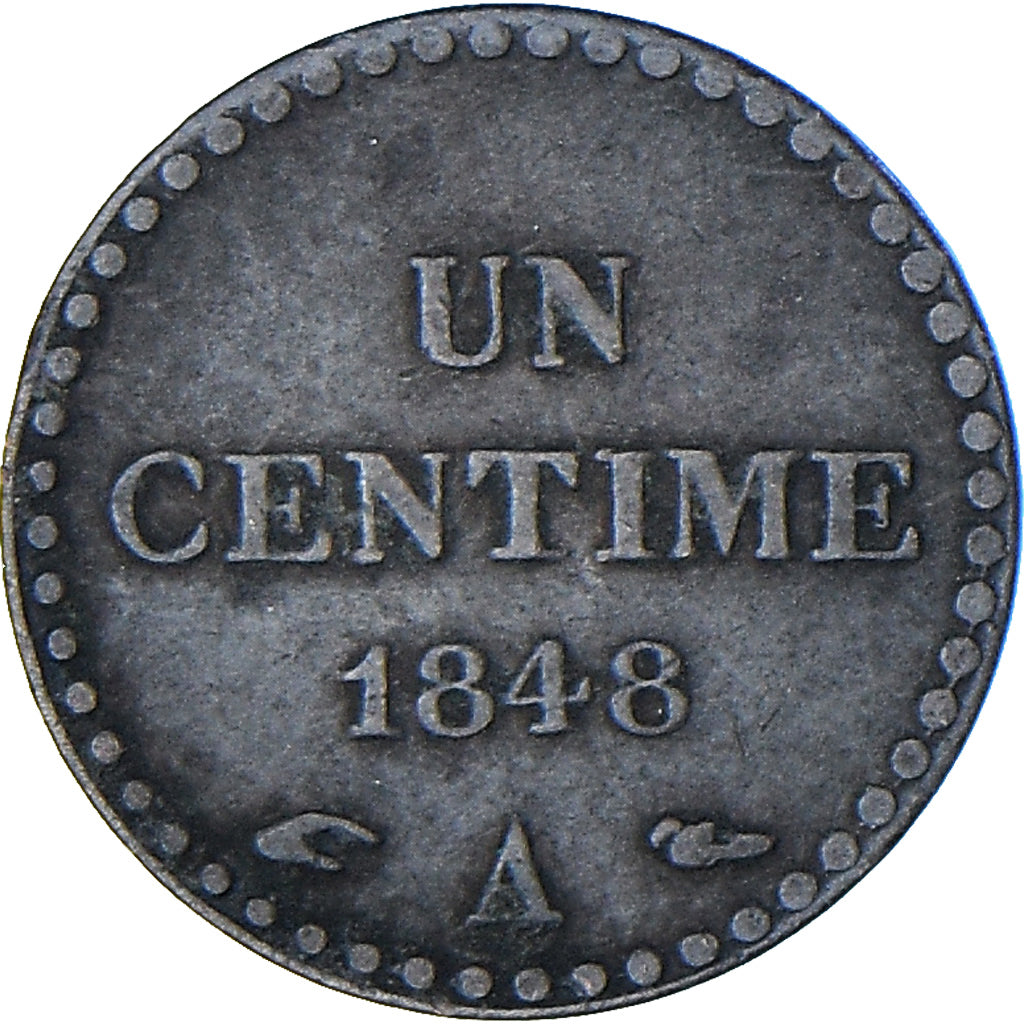 Monnaie, France, Dupré, Centime, 1848, Paris, TTB, Bronze, KM:754