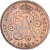 Coin, Belgium, Albert I, 2 Centimes, 1919, AU(50-53), Copper, KM:65