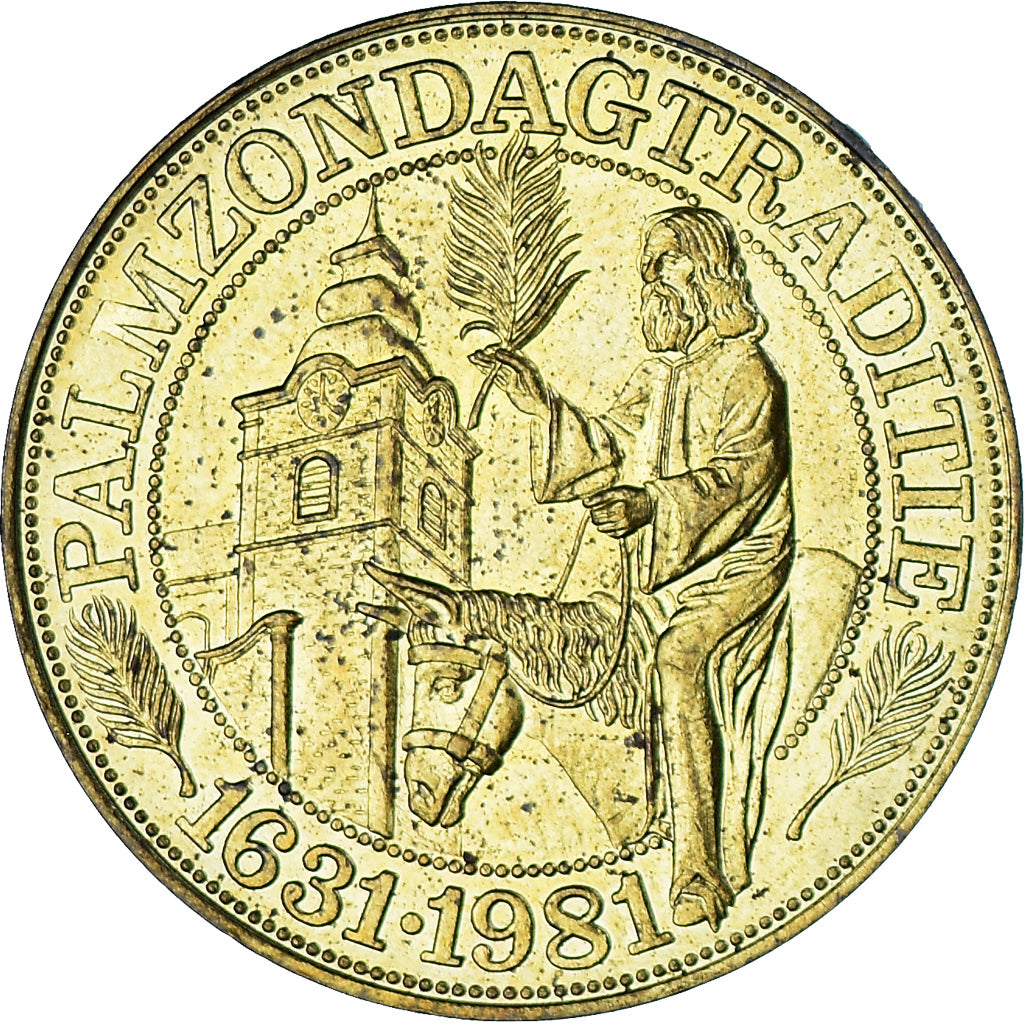 Belgium, Token, 1981, EF(40-45), Brass plated steel