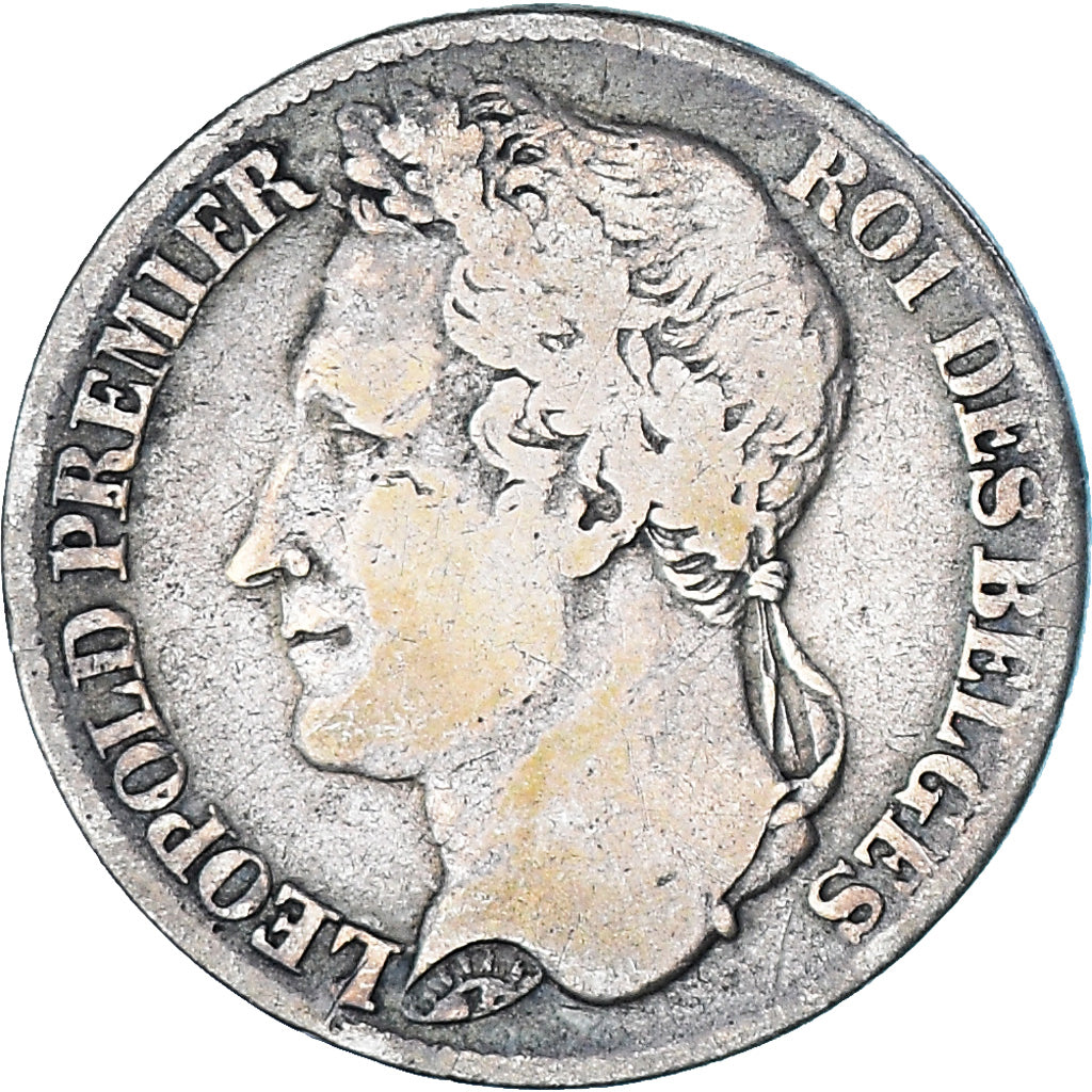 Coin, Belgium, Leopold I, Franc, 1843, AU(50-53), Silver, KM:7.1