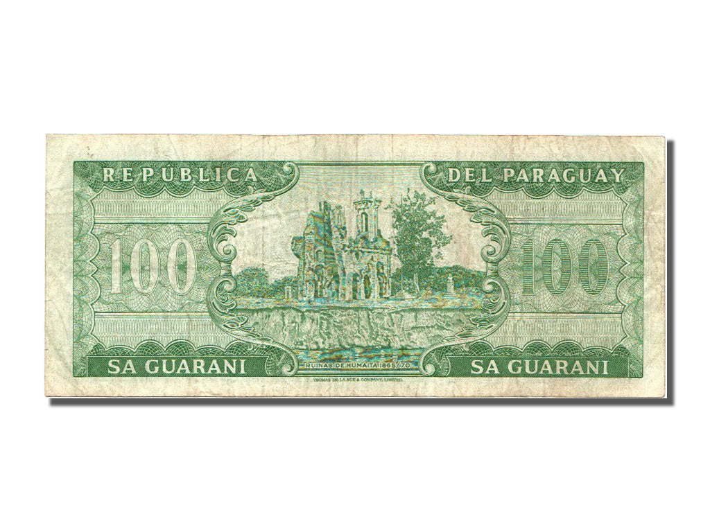 Paraguay, 100 Guaranies, 1963, 1963-08-01, EF(40-45), A