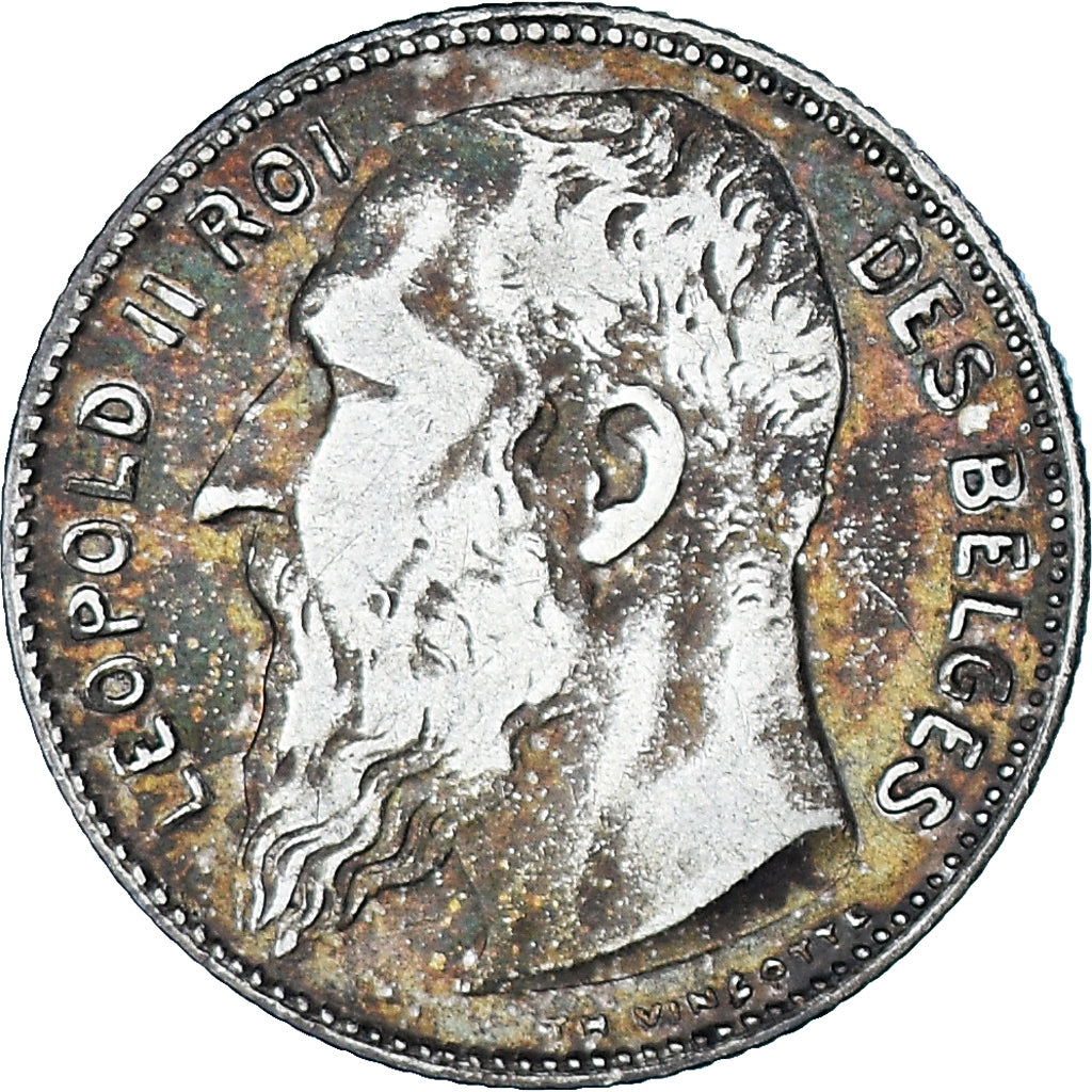 Münze, Belgien, Franc, 1909, SS, Silber, KM:56.1