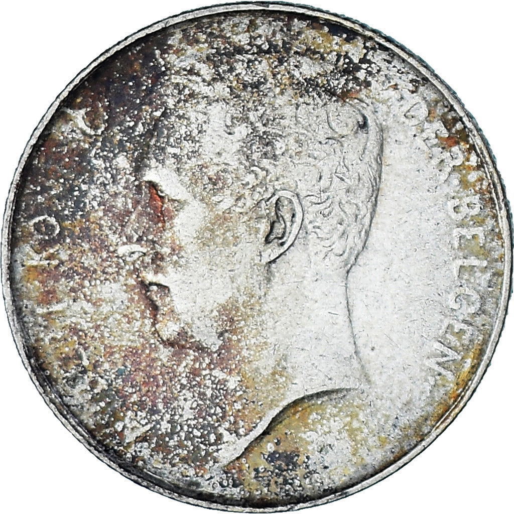 Moneda, Bélgica, Franc, 1912, BC+, Plata, KM:73.1