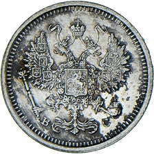 Coin, Russia, Nicholas II, 10 Kopeks, 1916, AU(50-53), Silver, KM:20a.3