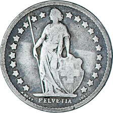 Moneta, Svizzera, 1/2 Franc, 1882, Bern, BB, Argento, KM:23
